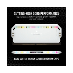 Ram PC Corsair Dominator Platinum RGB White 32GB 6000Mhz DDR5 (2x16GB) CMT32GX5M2X6000C36W