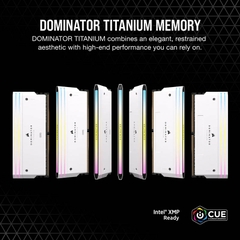 Ram PC Corsair Dominator Titanium White 96GB 6000MHz DDR5 (2x48GB) CMP96GX5M2B6000Z30W