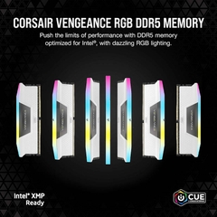 Ram PC Corsair Vengeance RGB White 32GB 6000MHz DDR5 (2x16GB) CMH32GX5M2E6000Z36W