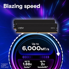 Ram PC Crucial Pro 16GB 6000MHz DDR5 CP16G60C48U5