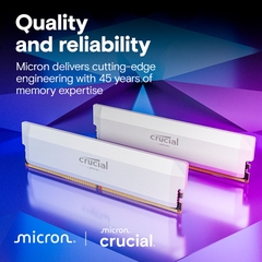 Ram PC Crucial Pro Overclocking 64GB 6400MHz DDR5 (2x32GB) CP2K32G64C40U5W