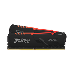 Ram PC Kingston Fury Beast RGB 16GB 3600MHz DDR4 (2x8GB) KF436C17BBAK2/16