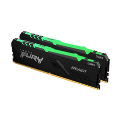 Ram PC Kingston Fury Beast RGB 32GB 3200MHz DDR4 (2x16GB) KF432C16BBAK2/32