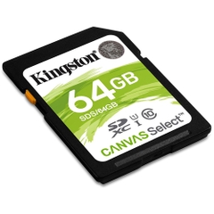 Thẻ nhớ SDXC Kingston Canvas Select 64GB Class 10 U1 SDS/64GB