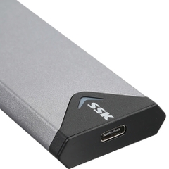 Box SSD M.2 PCIe NVMe Gen 3 x4 to USB 3.1 Gen 2 Type-C SSK SHE-C325 Aluminum