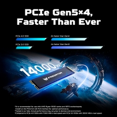 SSD Acer Predator GM9000 2TB PCIe Gen5 x4 NVMe M.2 GM9000-2TB