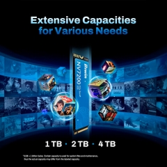 SSD Biwin NV7200 1TB PCIe Gen4 x4 NVMe M.2 BNV72001TB-RGX