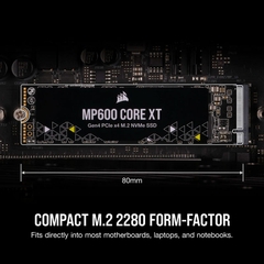 SSD Corsair MP600 CORE XT 1TB M.2 PCIe Gen4 x4 NVMe 1.4 CSSD-F1000GBMP600CXTR2