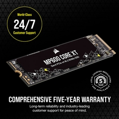 SSD Corsair MP600 CORE XT 1TB M.2 PCIe Gen4 x4 NVMe 1.4 CSSD-F1000GBMP600CXTR2