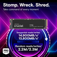 SSD Crucial 4TB T710 M.2 PCIe Gen5 x4 NVMe CT4000T710SSD8