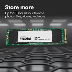SSD Crucial E100 1TB M.2 PCIe Gen4 NVMe CT1000E100SSD8