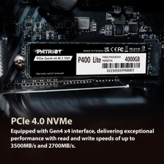 SSD Patriot P400 Lite 500GB M.2 PCLe Gen4 x4 NVMe P400LP500GM28H