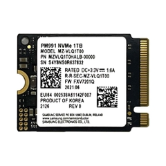 SSD Samsung PM991 PCIe Gen3 x4 NVMe M.2 2230 1TB MZVLQ1T0HALB-00000