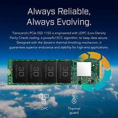 SSD Transcend 115S 2TB PCIe Gen3 x4 NVMe M.2 TS2TMTE115S