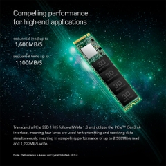 SSD Transcend SSD110S M.2 2280 PCIe Gen3 x4 NVMe 256GB TS256GMTE110S