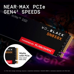 SSD WD Black SN850X 8TB PCIe Gen4 x4 NVMe M.2 WDS800T2X0E