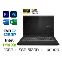 Laptop MSI Summit E14 Flip Evo A12MT-210VN (i7-1280P EVO, Iris Xe graphics, Ram 16GB DDR5, SSD 512GB, 14 Inch QHD+ TouchScreen, Bút cảm ứng)