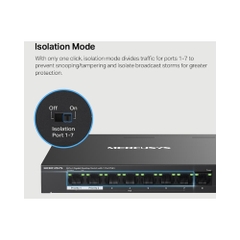 Switch Mercusys 8 Port PoE+ 10/100/1000 Mbps MS108GP