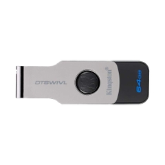 USB 3.1 Kingston DataTraveler Swivl 64GB 100MB/s DTSWIVL/64GB