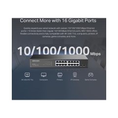 Switch Mercusys 16 Port 10/100/1000 Mbps MS116GS