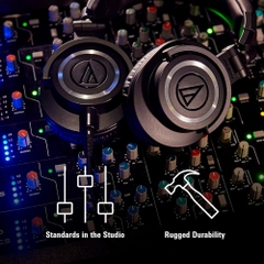 Tai nghe có dây Audio Technica ATH M50X (Black)