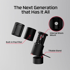 Thiết bị Stream Microphone HyperX SoloCast 2 Black AR0A0AA