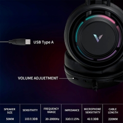 Tai nghe Rapoo VH360 RGB VH360-BLK