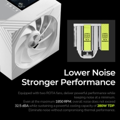 Tản nhiệt khí TRYX TURRIS 620 WHITE H-T620N-DM2M-G0W