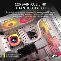 Tản nhiệt nước AIO Corsair iCUE LINK TITAN 360 RX RGB LCD White CW-9061026-WW