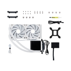 Tản nhiệt nước AIO TRYX PANORAMA 240 ARGB L-shaped AMOLED White L-P240A-AS2M-G0W