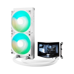 Tản nhiệt nước AIO TRYX PANORAMA 240 ARGB L-shaped AMOLED White L-P240A-AS2M-G0W