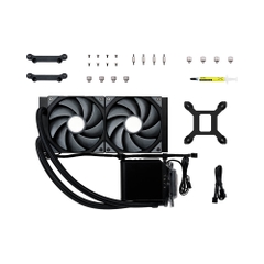Tản nhiệt nước AIO TRYX PANORAMA 240 L-shaped AMOLED Black L-P240N-DS2M-G0K