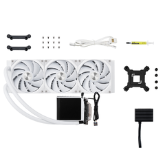 Tản nhiệt nước AIO TRYX PANORAMA 360 ARGB L-shaped AMOLED White L-P360A-AS3M-G1W