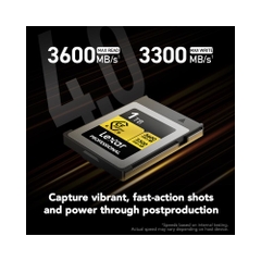Thẻ nhớ CFexpress 4.0 Lexar Professional 1TB Type B GOLD Series LCXEXP4001T-RNENG