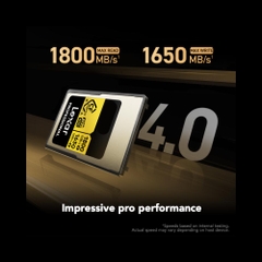Thẻ nhớ CFexpress Lexar Professional 1TB Type A GOLD Series LCAGOLD001T-RNENG