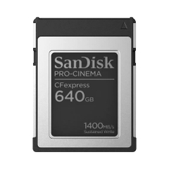 Thẻ nhớ CFexpress Sandisk PRO-CINEMA 640GB Type B SDCFEC-640G-GN4NN