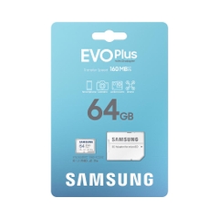 Thẻ Nhớ MicroSDXC Samsung EVO Plus 2024 64GB 160MB/s With SD Adapter MB-MC64SA/APC