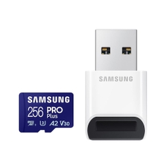 Thẻ Nhớ MicroSDXC Samsung Pro Plus U3 A2 256GB 180MB/s With Reader MB-MD256SB/WW