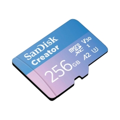 Thẻ nhớ MicroSDXC SanDisk Creator 256GB 190MB/s SDSQXAV-256G-GN6MS