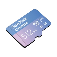 Thẻ nhớ MicroSDXC SanDisk Creator 512GB 190MB/s SDSQXAV-512G-GN6MS