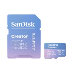 Thẻ nhớ MicroSDXC SanDisk Creator 512GB 190MB/s SDSQXAV-512G-GN6MS