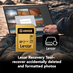 Thẻ nhớ SDXC Lexar ARMOR UHS-II U3 128GB 280MB/s GOLD Series LSDAMGL128G-RNNNG