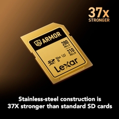 Thẻ nhớ SDXC Lexar ARMOR UHS-II U3 64GB 280MB/s GOLD Series LSDAMGL064G-RNNNG