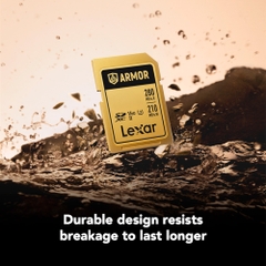 Thẻ nhớ SDXC Lexar ARMOR UHS-II U3 64GB 280MB/s GOLD Series LSDAMGL064G-RNNNG