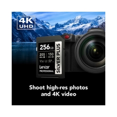 Thẻ nhớ SDXC Lexar Professional Silver Plus UHS-I U3 256GB 205MB/s LSDSIPL256G-BNNNG
