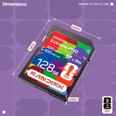 Thẻ nhớ SDXC SanDisk Extreme Pro UHS-II V90 FIFA World Cup 2026 Edition 128GB 300MB/s SDSDXDM-128G-GN4IH