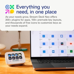 Thiết bị Stream Elgato Gaming StreamDeck Neo 8 Phím Lập Trình 10GBJ9901