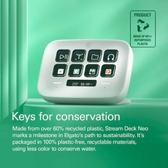 Thiết bị Stream Elgato Gaming StreamDeck Neo 8 Phím Lập Trình 10GBJ9901