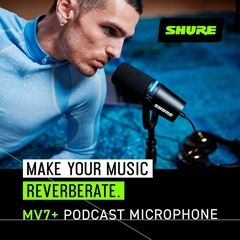 Thiết bị Stream Microphone Shure MV7+ Podcast with Stand