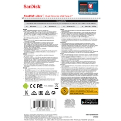 USB 3.1 SanDisk Ultra Dual Drive Go Type-C Green DDC3 64GB OTG SDDDC3-064G-G46G